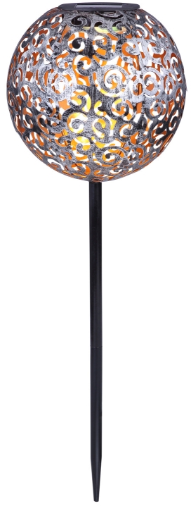 Globo Lighting Solar stojaca solárna lampa 1x0.06 W čierna-strieborná 33743