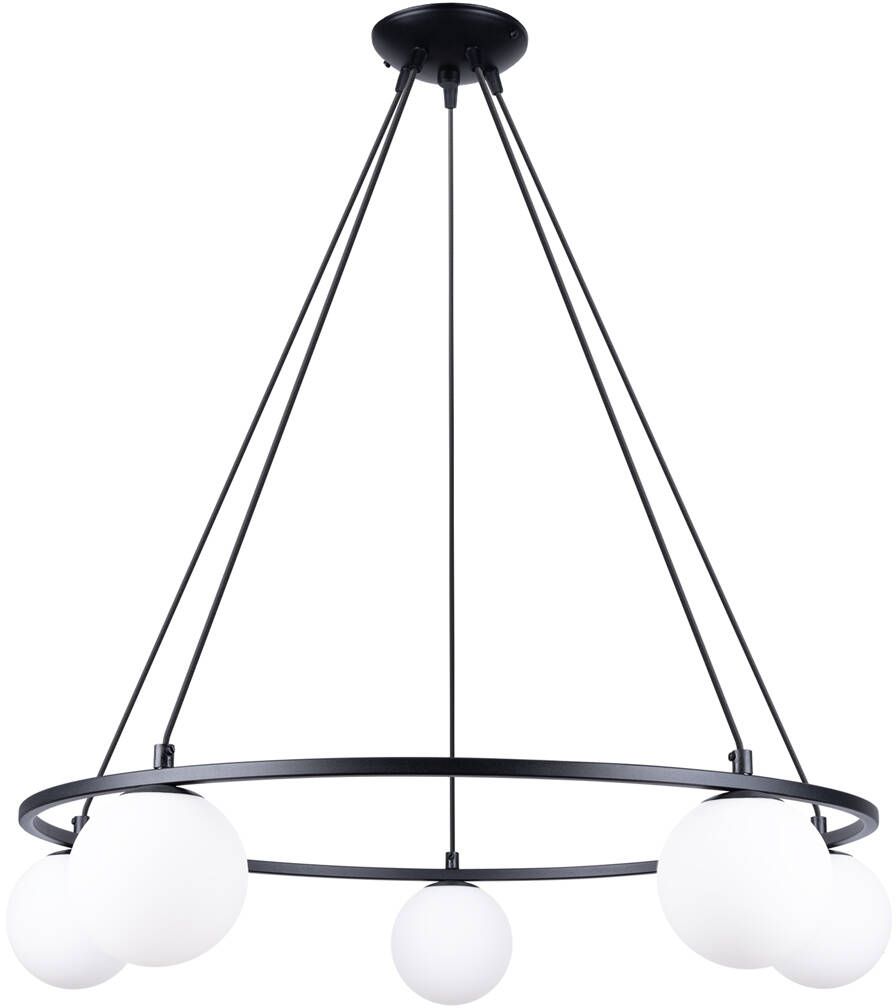 Sollux Lighting Yoli závesné svietidlo 5x8 W čierna SL.1214