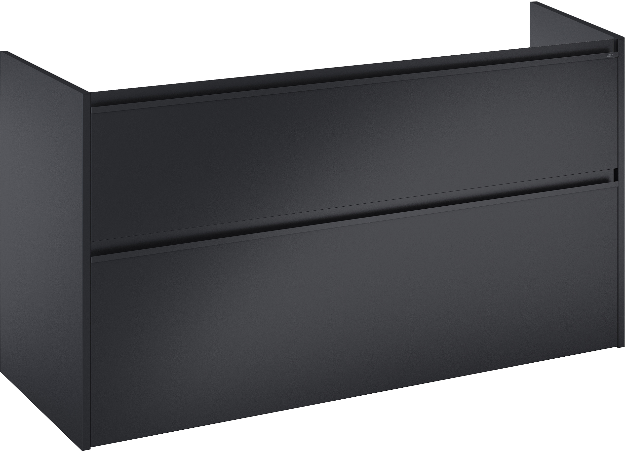 Roca Gap Pro skrinka 119.1x46x66.3 cm závesná kúpeľňová skrinka pod umývadlo čierna A857906532