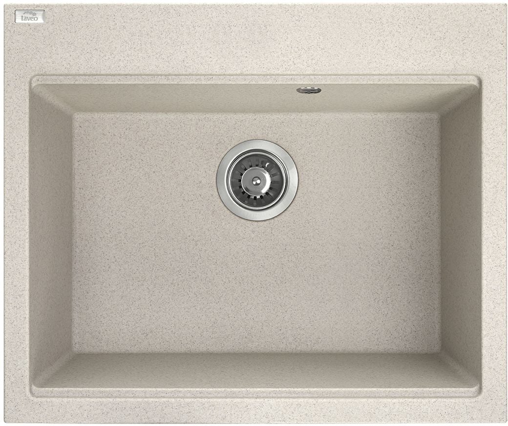 Laveo Tau granitový drez 60x50 cm béžová SBT4106