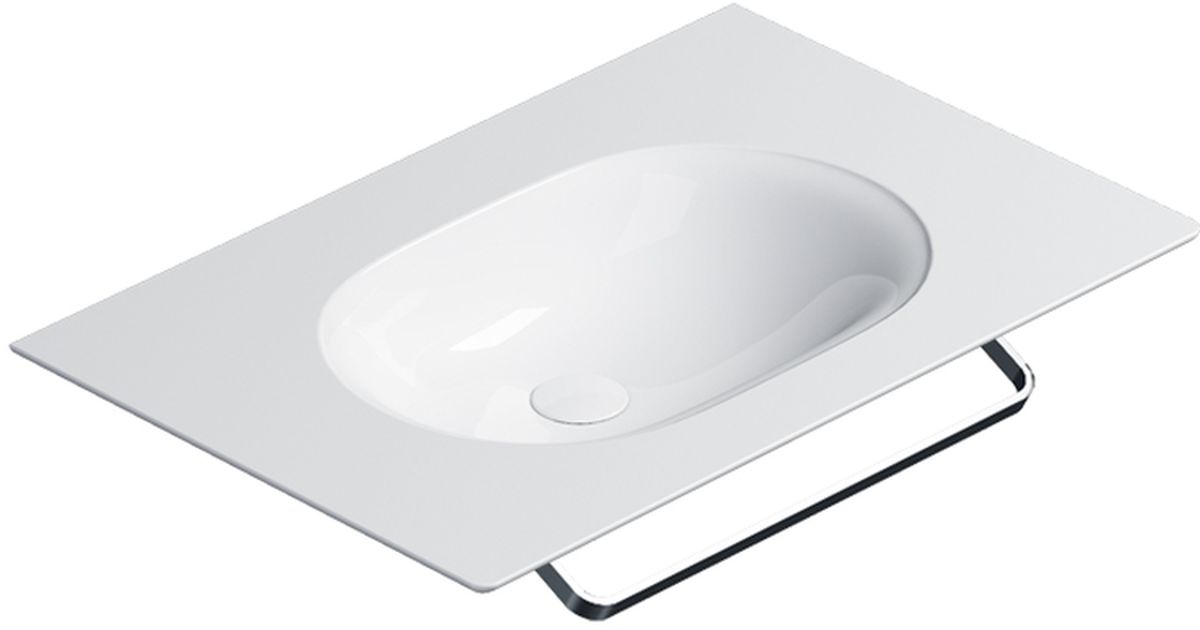 Catalano Horizon umývadlo 75x50 cm obdĺžnik klasické umývadlo-umývadlo na nábytok biela 0520760001