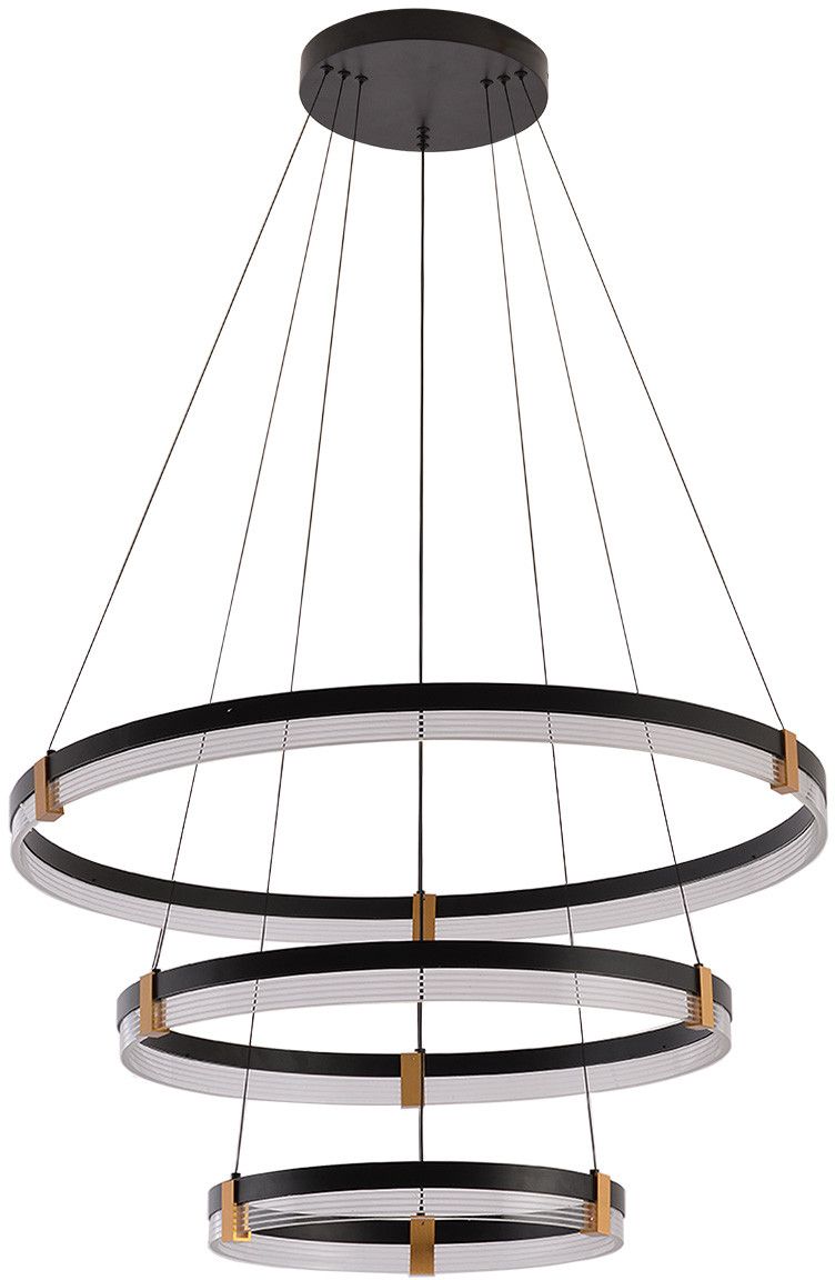 Light Prestige Plum závesné svietidlo x96 W čierna LP-0407/3PBK