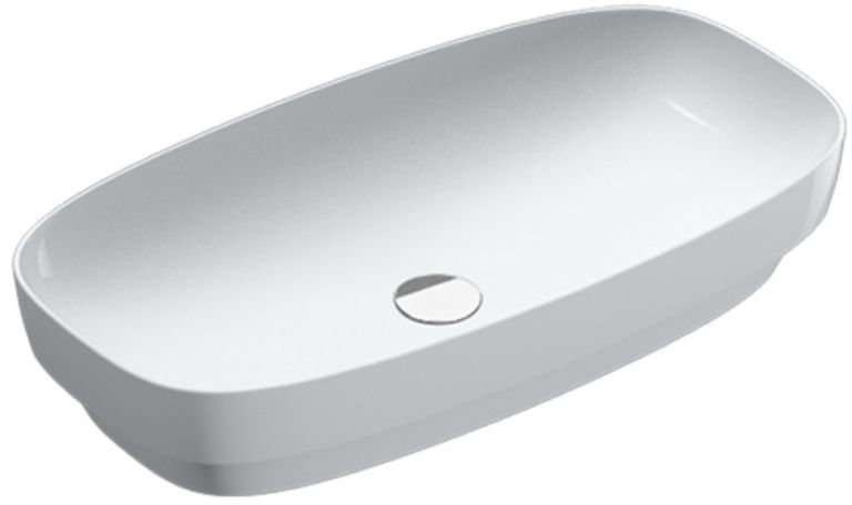 Catalano Green umývadlo 74x40 cm obdĺžnik pultové umývadlo biela 0624750021