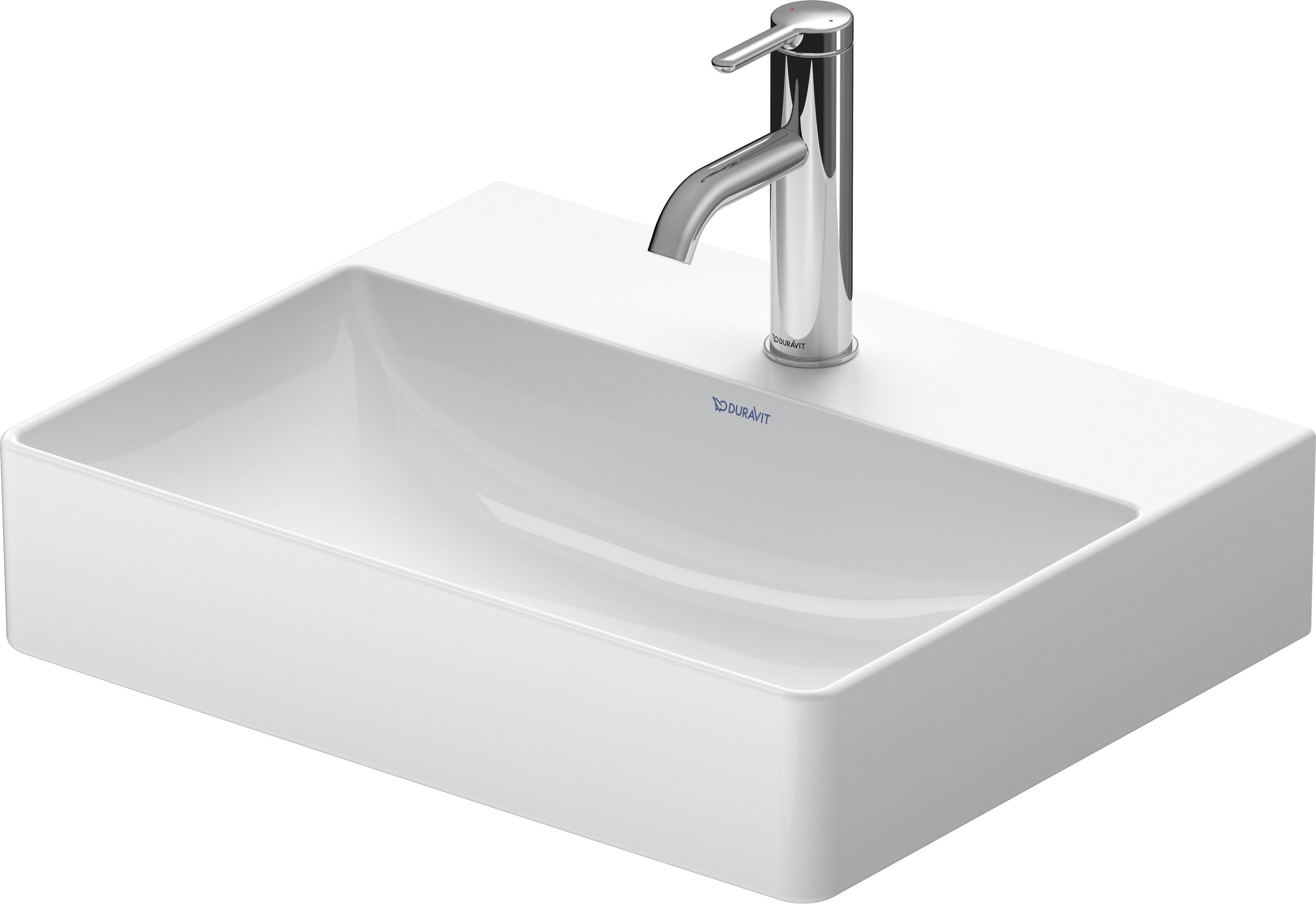 Duravit DuraSquare umývadlo 50x40 cm obdĺžnik klasické umývadlo biela 23565000701