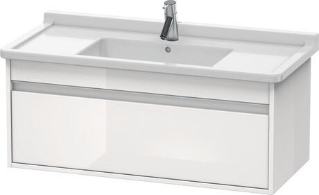 Duravit Ketho skrinka 100x45.5x41 cm závesná kúpeľňová skrinka pod umývadlo biela KT666502222