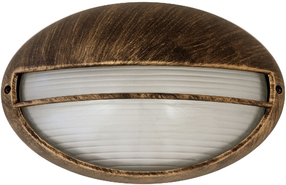 Rabalux Hektor vonkajšie nástenné svietidlo 1x100 W zlatá 8496