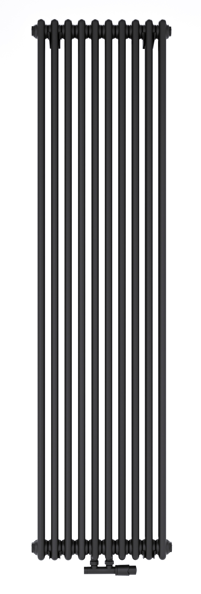 Luxrad Columnus 3 dekoratívny radiátor 180x47 cm podłączenie dolné čierna COL31800470S040ZDC