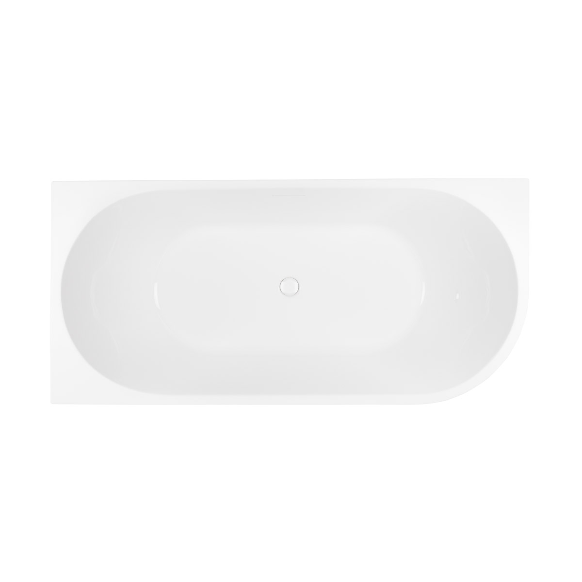 Súprava rohová vaňa Oltens Delva 11007000, kryt zátky Oltens 09002000