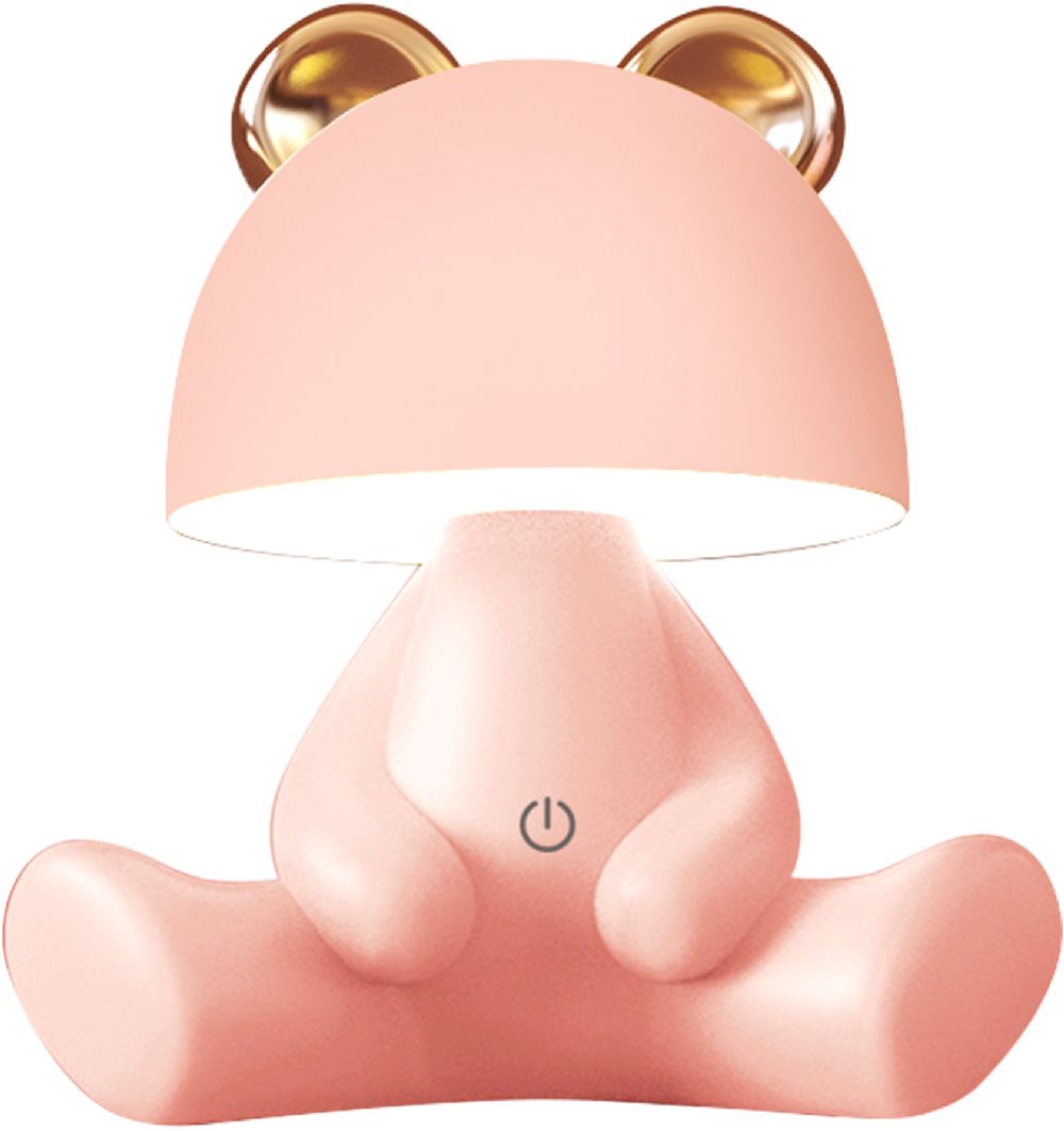 Zuma Line Bear detská nočná lampa 1x3 W ružová KDR-6303-PK