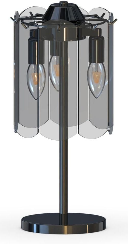 Zuma Line Nira stolová lampa 3x40 W čierna-dymová MT3523-3S-EBCN