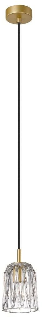 Zuma Line Tazza závesné svietidlo 1x40 W priehľadná-zlatá P0590-01A-V7AC