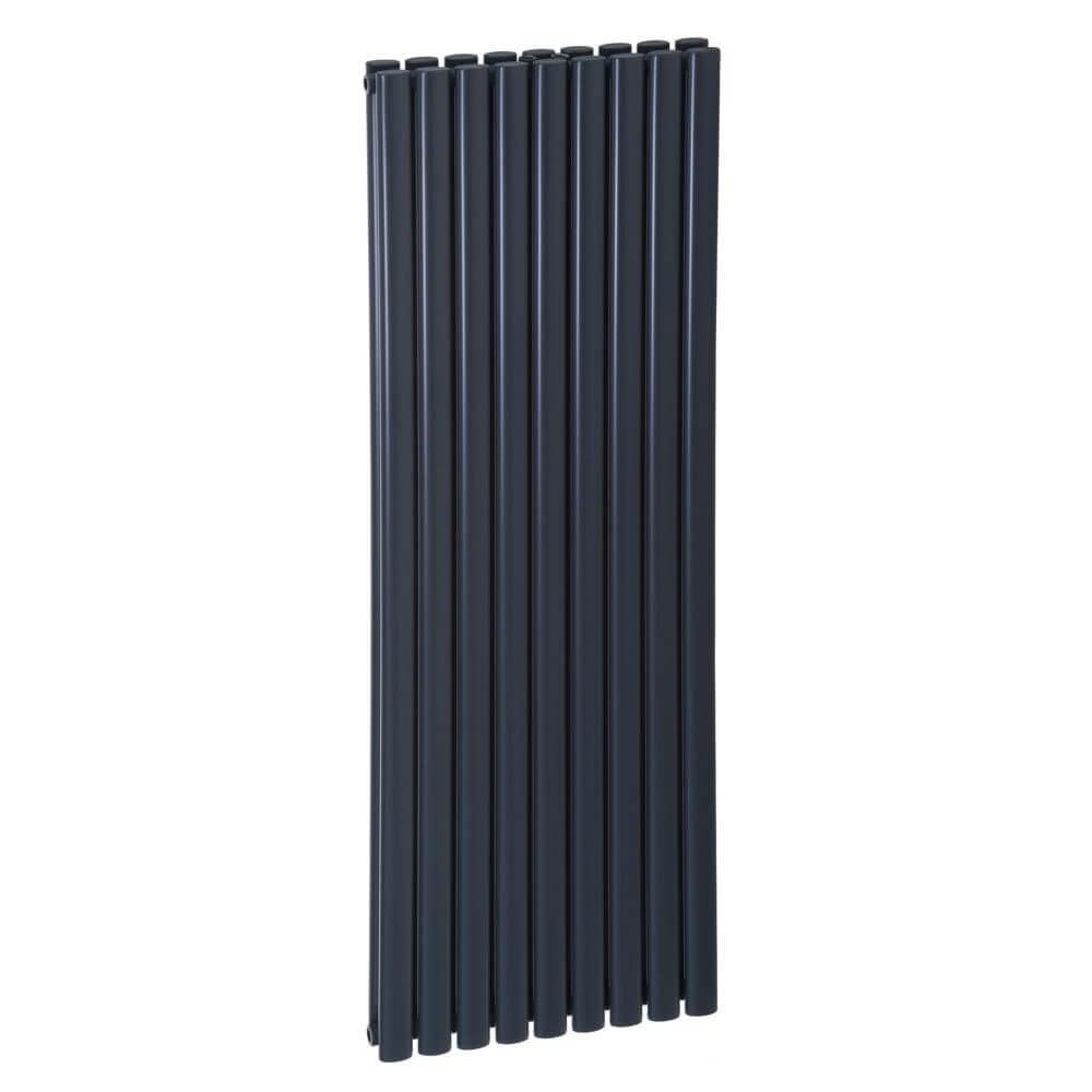 Luxrad Ring Podwójny dekoratívny radiátor 190x64.2 cm podłączenie dolné čierna RINP1900642S040ZDC