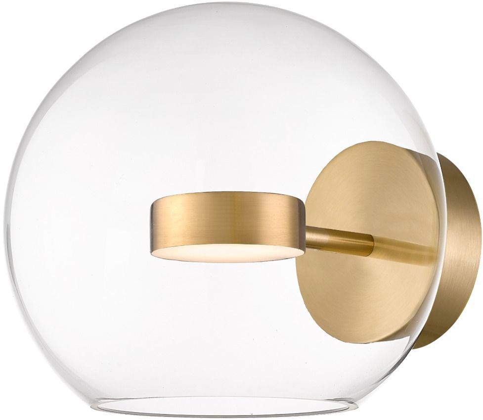 Zuma Line Enceladus nástenná lampa 1x5 W priehľadná-zlatá W0428-01D-L4AC