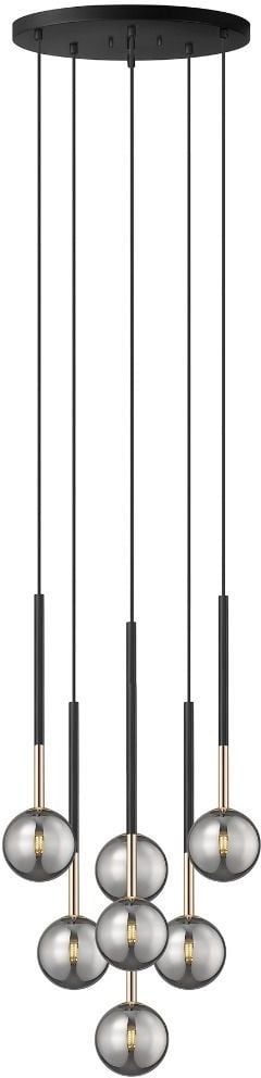 Zuma Line Arcturus závesné svietidlo x4 W čierna-zlatá P0574-07F-SDFZ