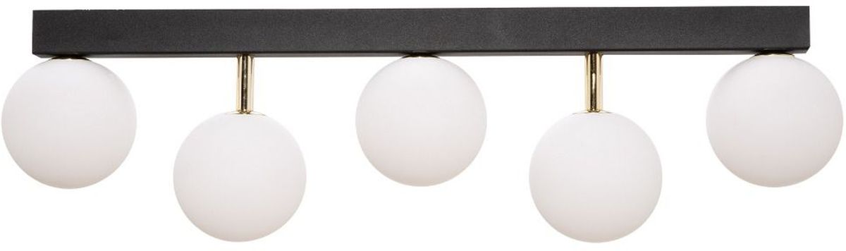 Zuma Line Ali stropné svietidlo 5x40 W biela-čierna-zlatá 5643