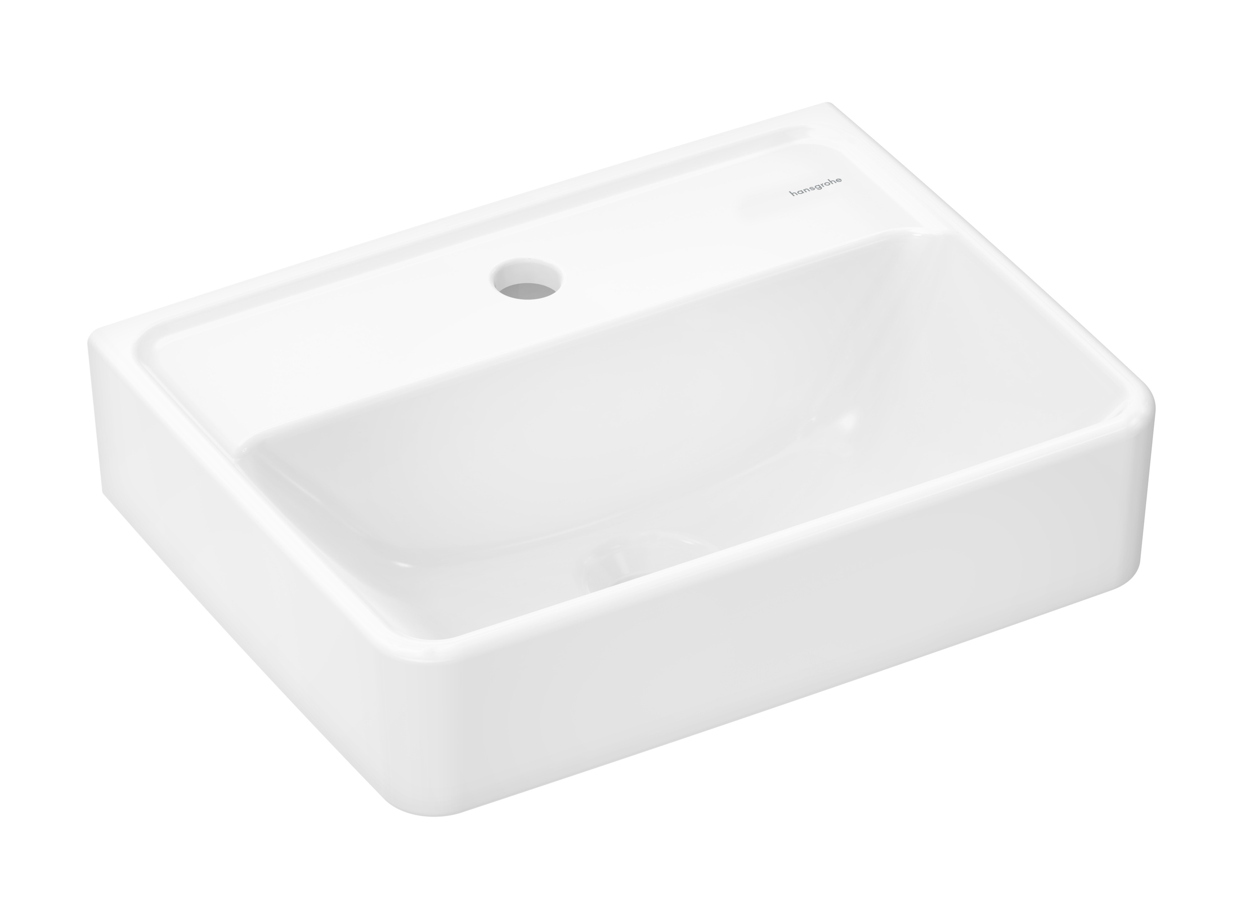 Hansgrohe Xanuia Q umývadlo 45x34 cm obdĺžnik klasické umývadlo biela 60230450