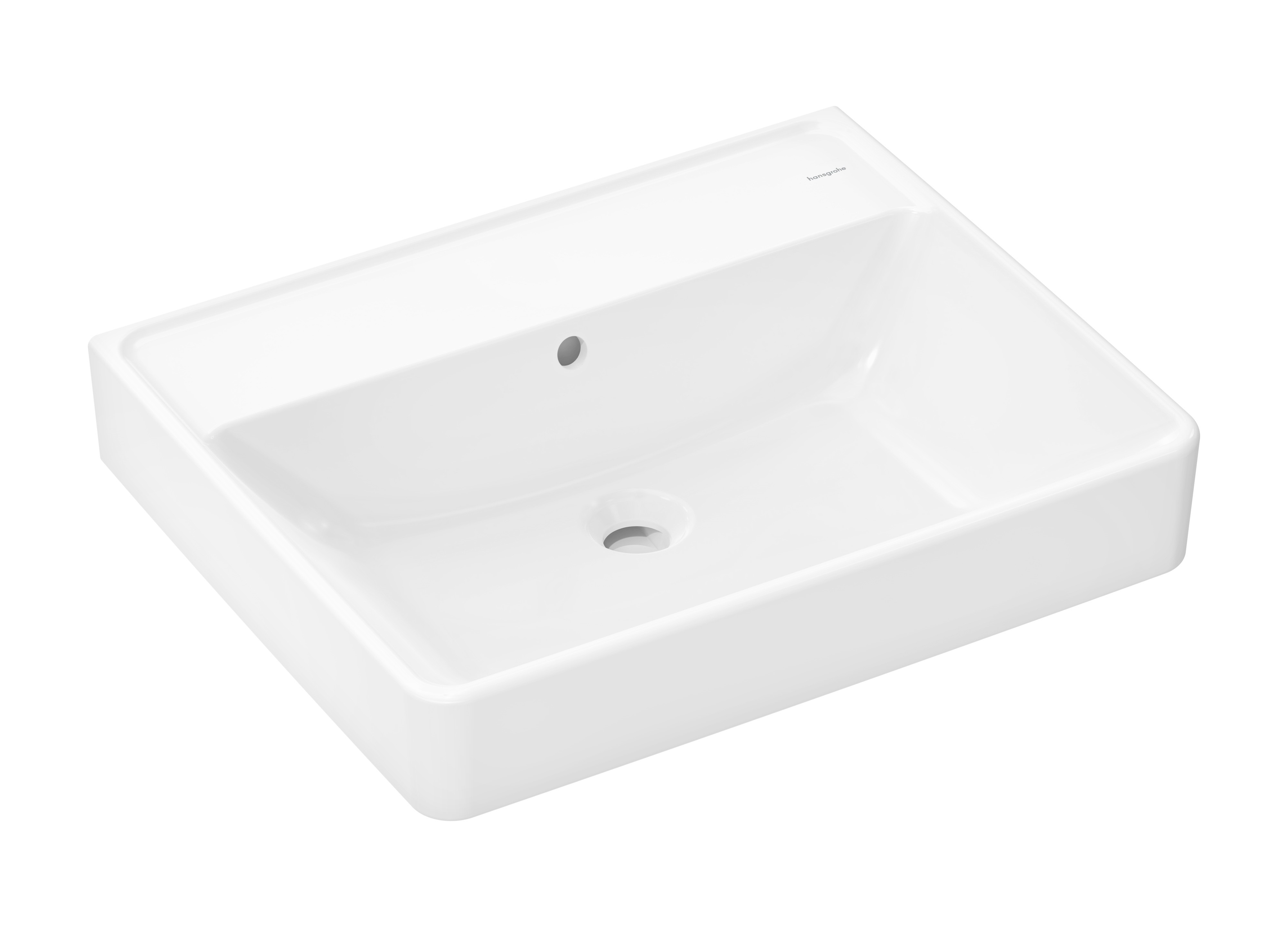 Hansgrohe Xanuia Q umývadlo 60x48 cm obdĺžnik klasické umývadlo biela 60240450