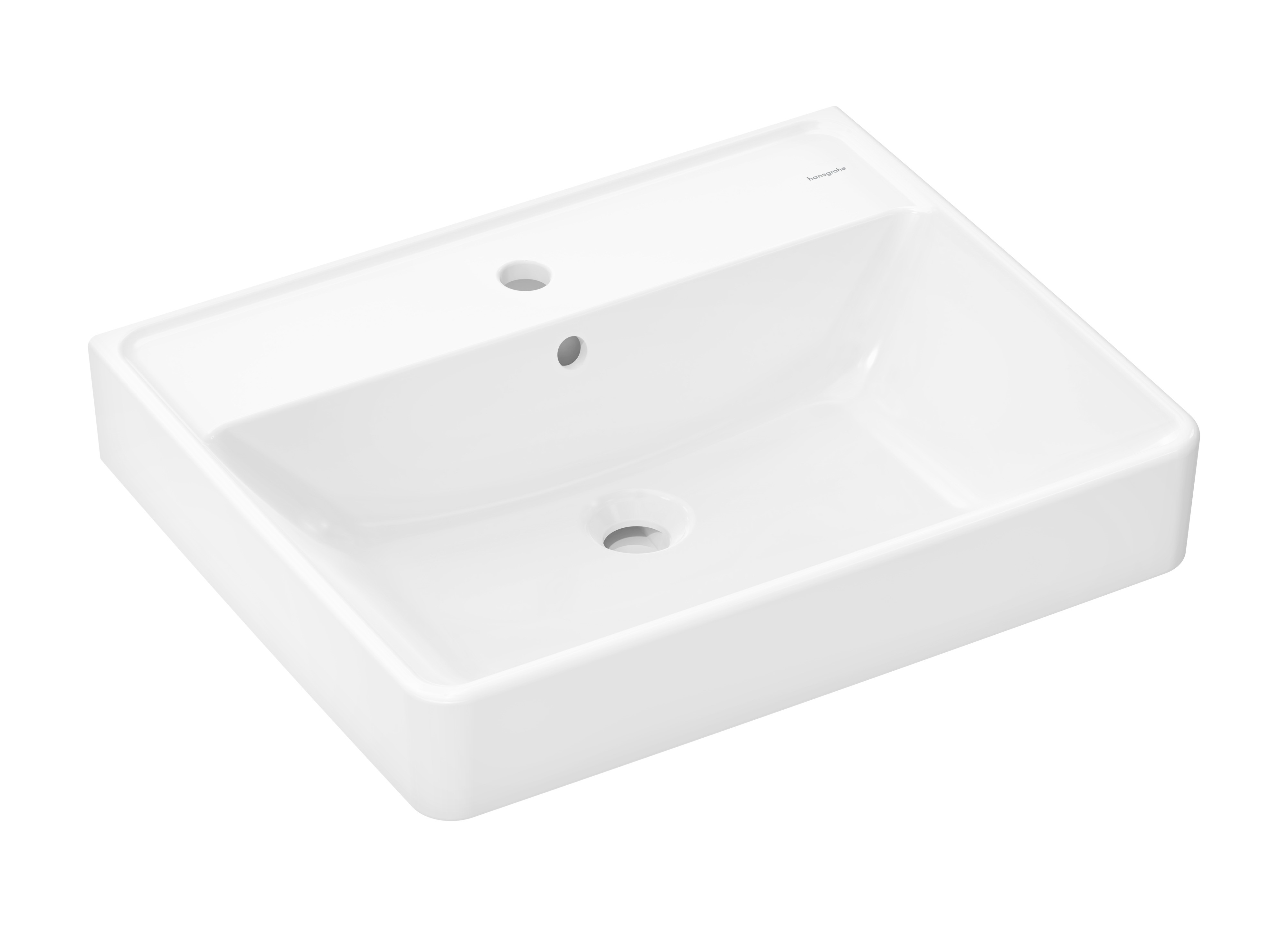 Hansgrohe Xanuia Q umývadlo 60x48 cm obdĺžnik klasické umývadlo biela 61010450