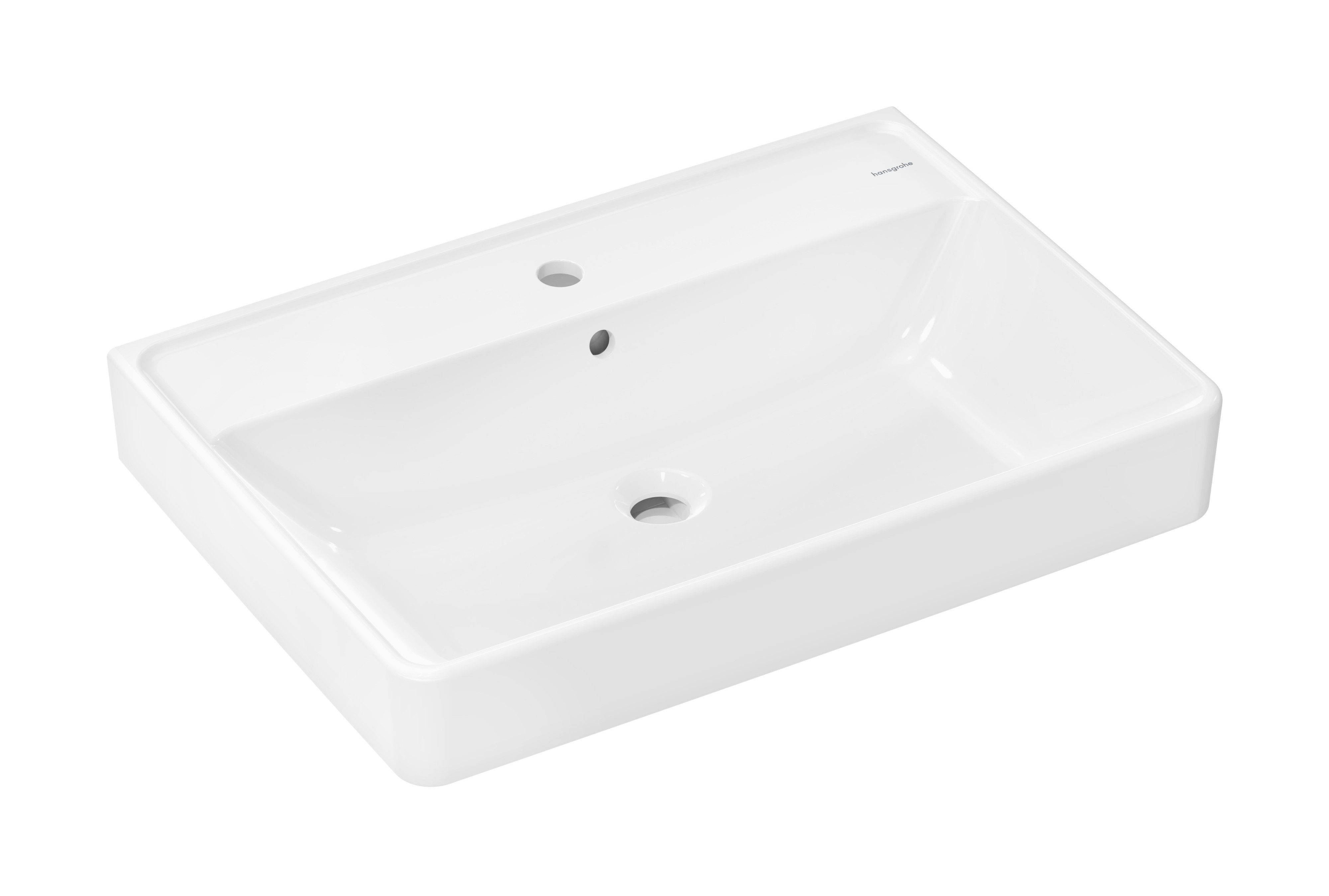 Hansgrohe Xanuia Q umývadlo 70x48 cm obdĺžnik klasické umývadlo biela 61132450