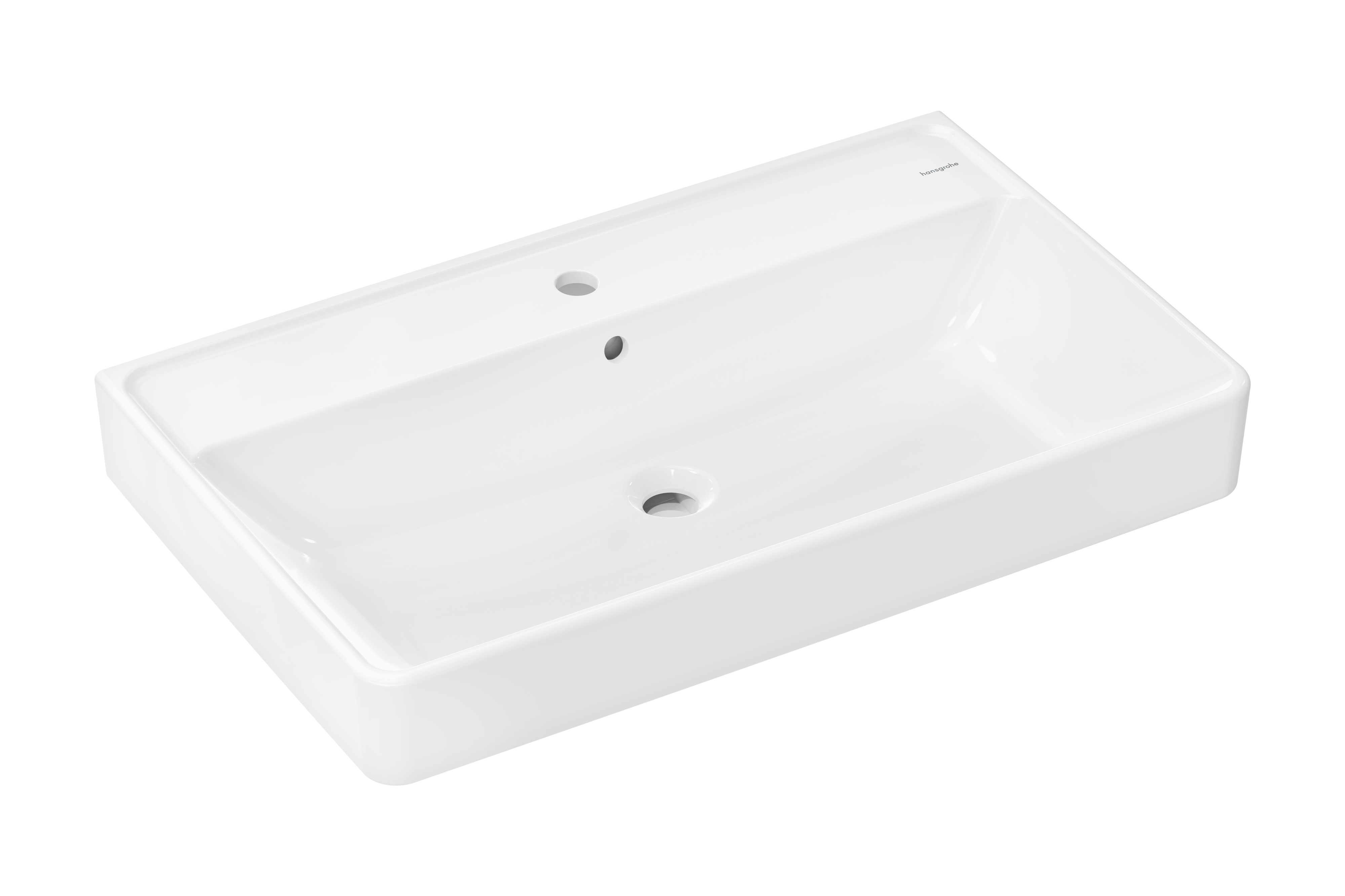 Hansgrohe Xanuia Q umývadlo 80x48 cm obdĺžnik klasické umývadlo-pultové umývadlo biela 60250450