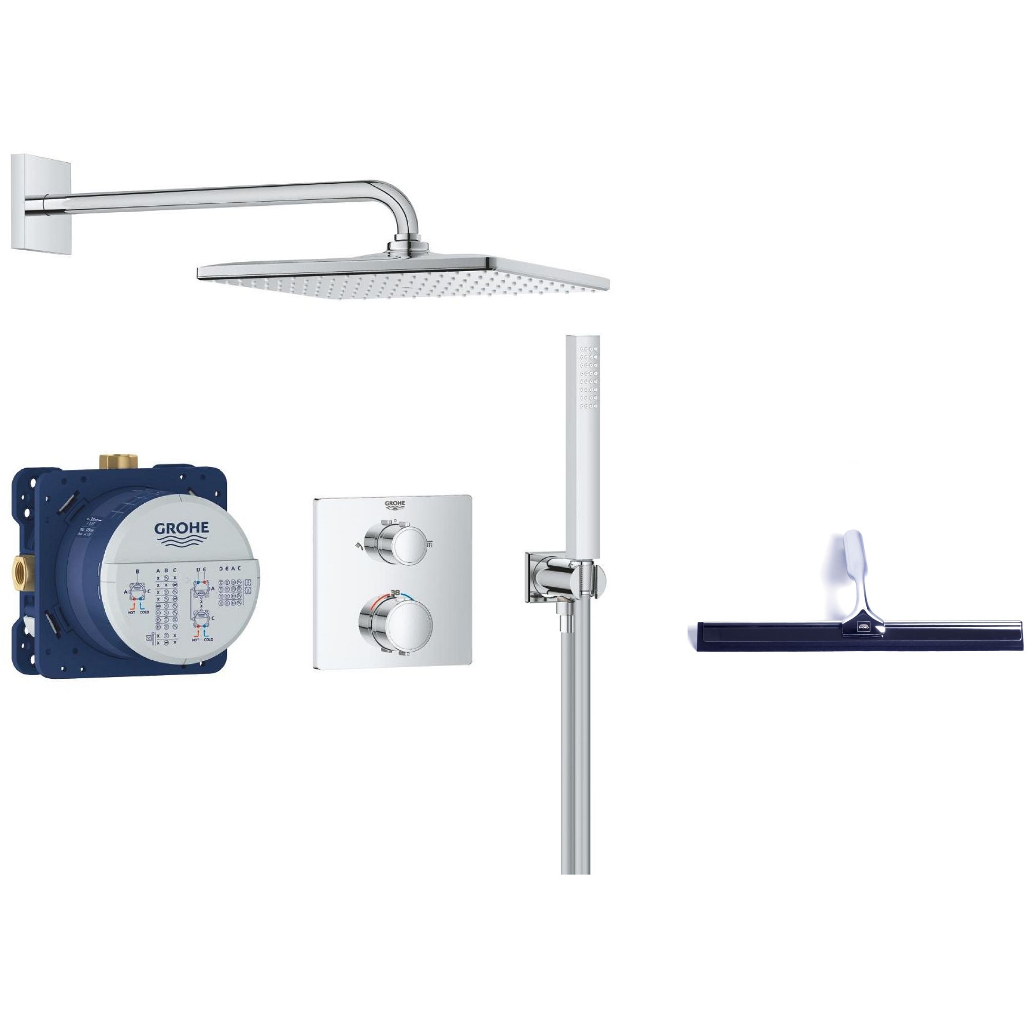 Set sprchová súprava Grohe Vitalio Start 34881000, stierka na vodu Grohe 4067393055617
