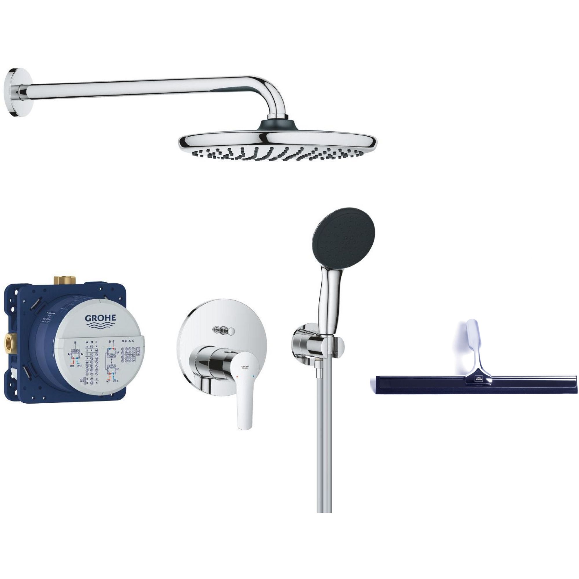 Set sprchová súprava Grohe Start 25292000, stierka na vodu Grohe 4067393055617
