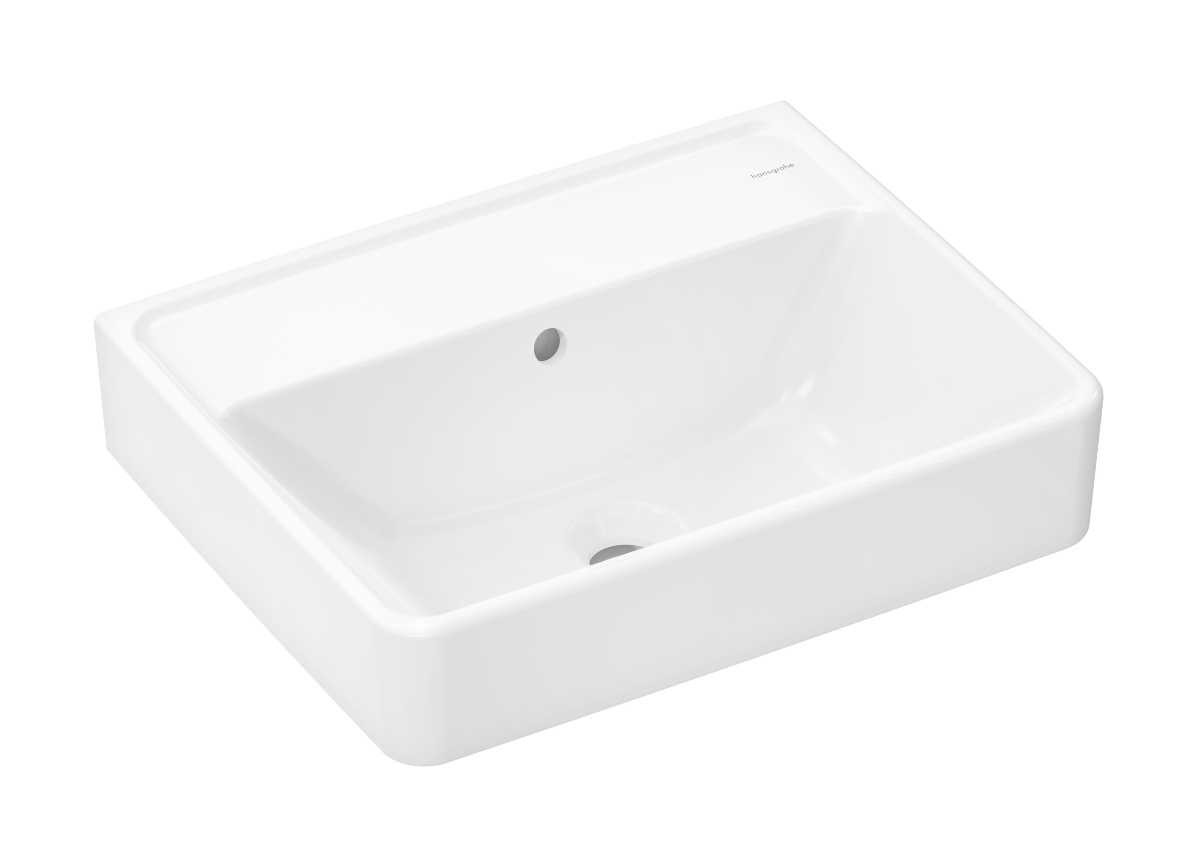 Hansgrohe Xanuia Q umývadlo 50x39 cm obdĺžnik klasické umývadlo biela 61143450