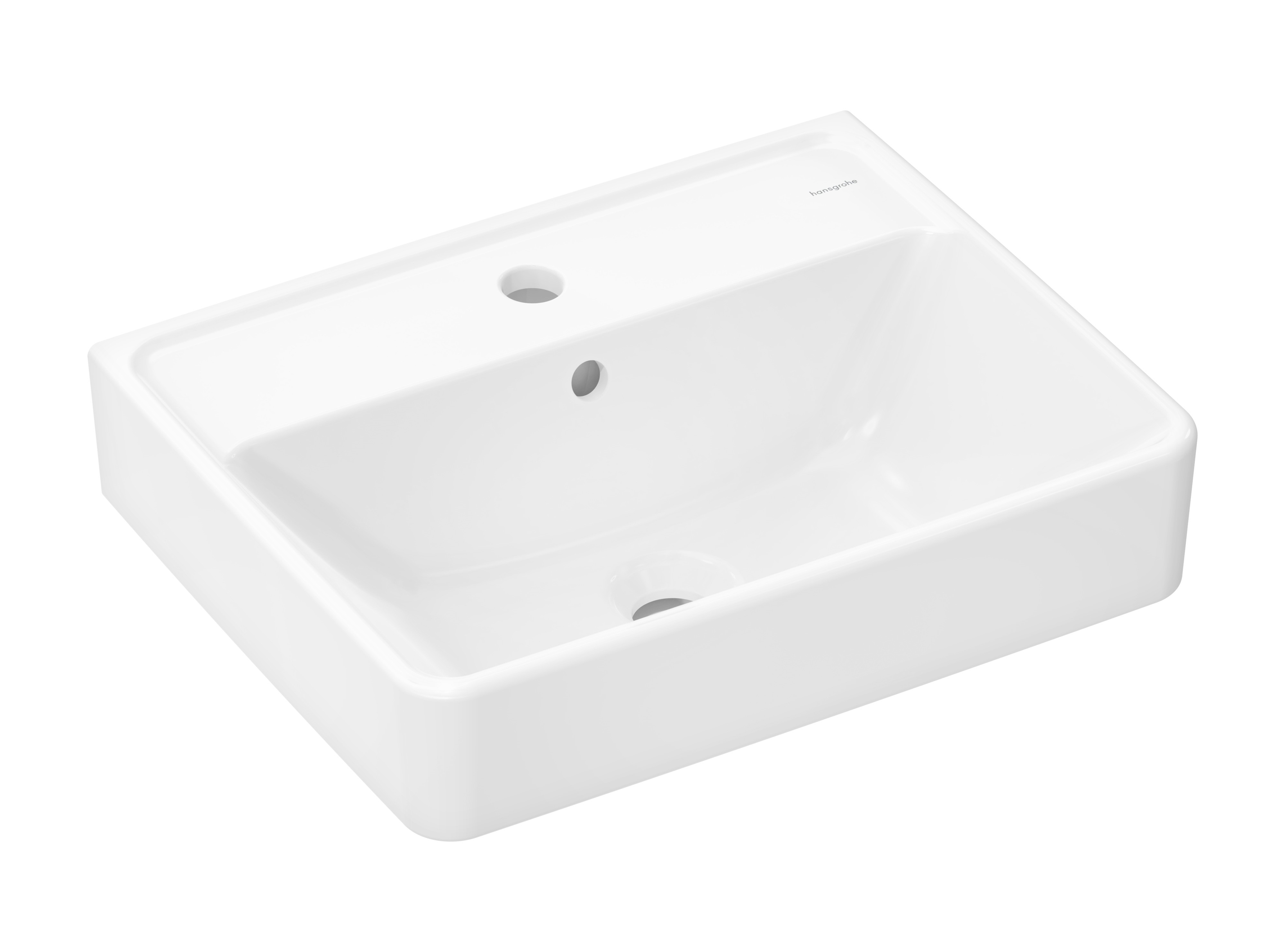 Hansgrohe Xanuia Q umývadlo 50x39 cm obdĺžnik klasické umývadlo biela 61008450