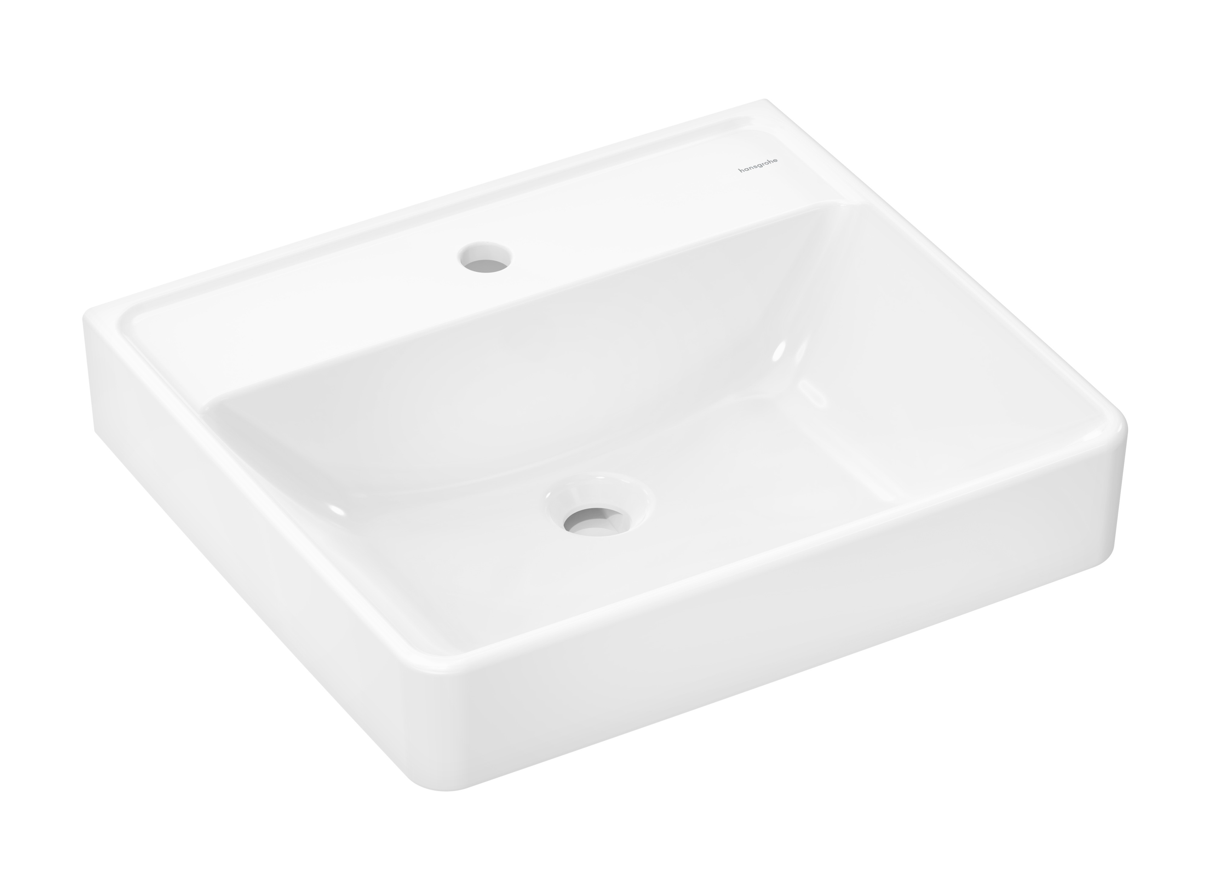 Hansgrohe Xanuia Q umývadlo 55x48 cm obdĺžnik klasické umývadlo biela 60236450