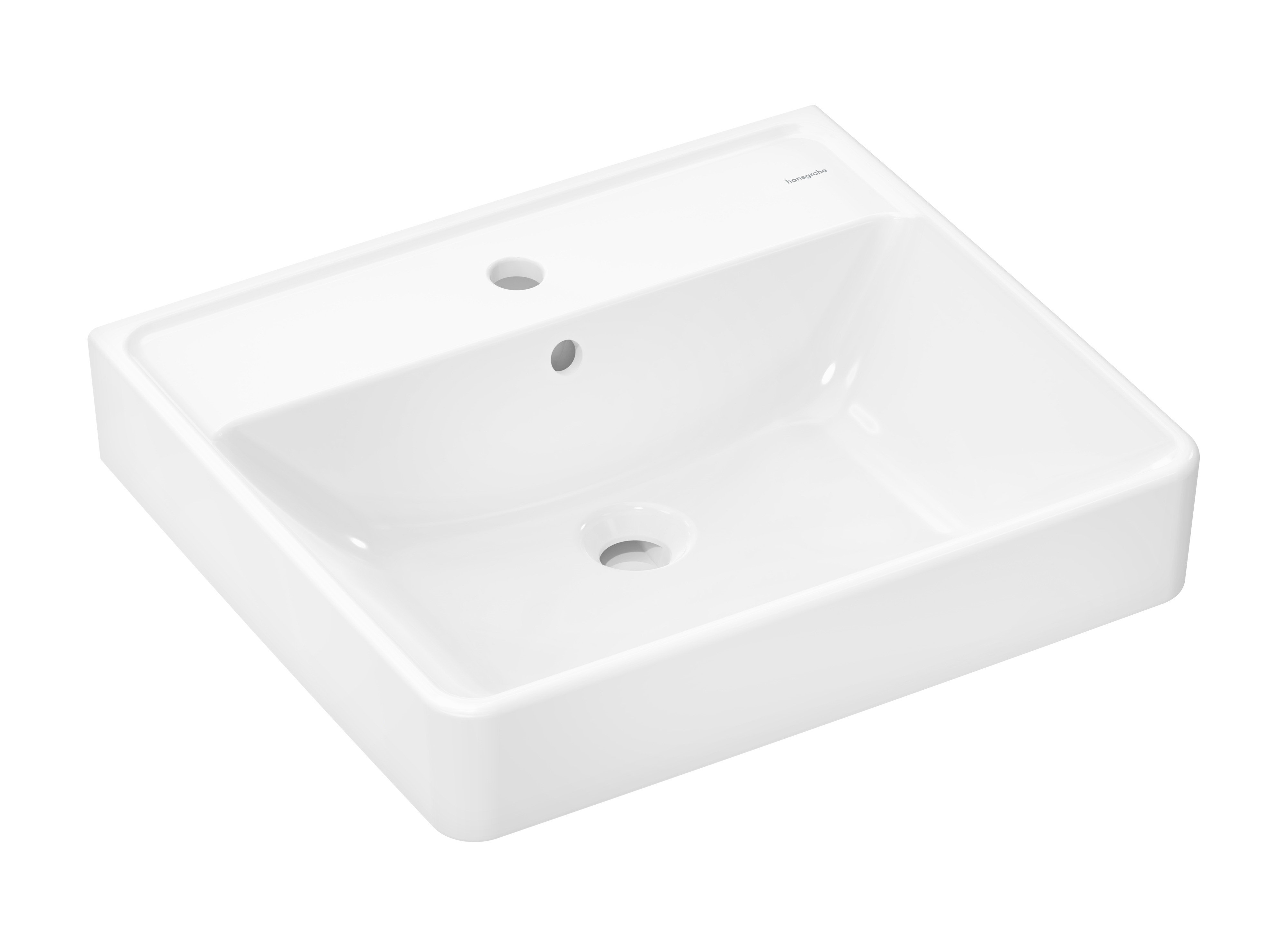 Hansgrohe Xanuia Q umývadlo 55x48 cm obdĺžnik klasické umývadlo-pultové umývadlo biela 60238450