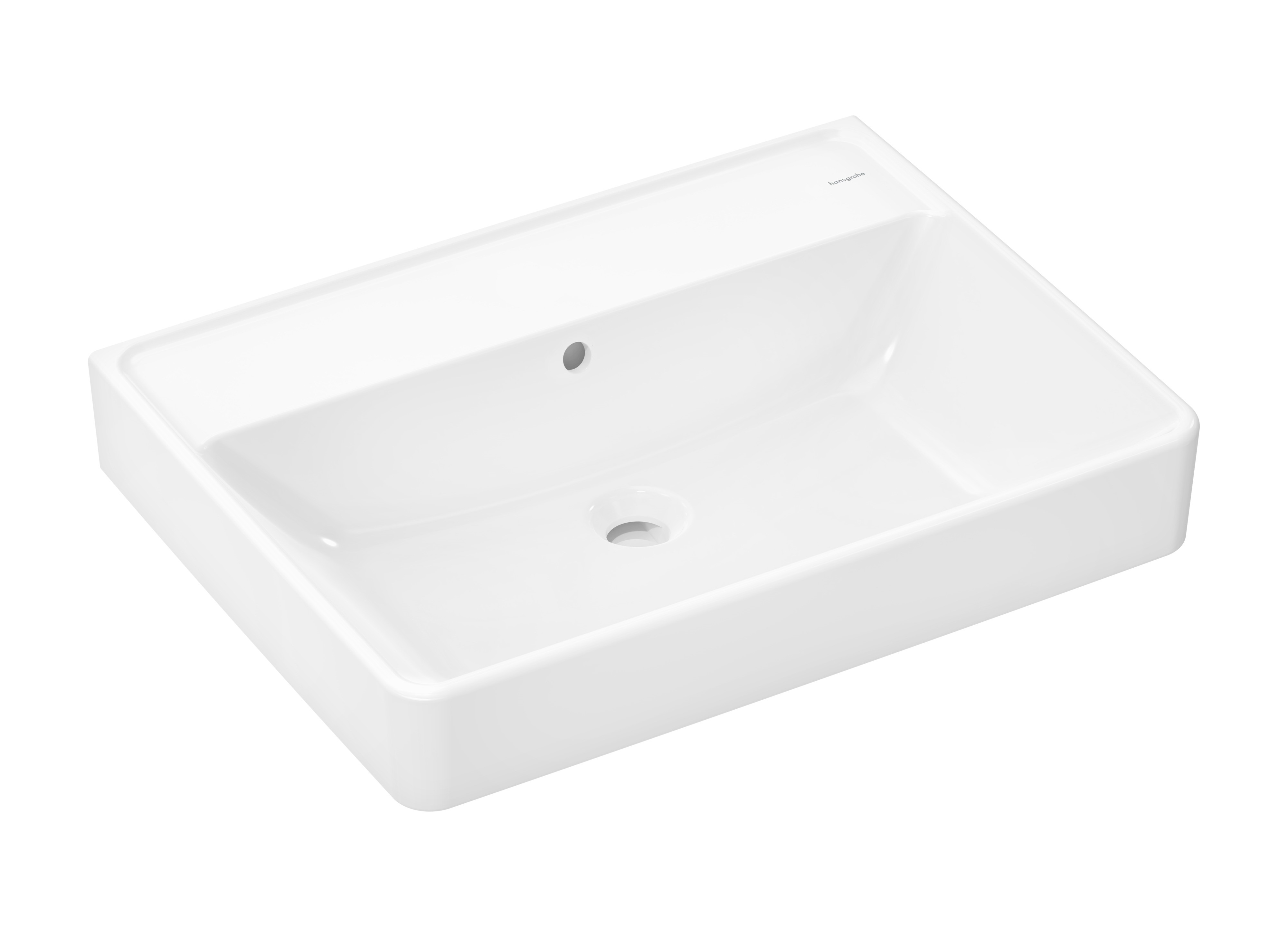 Hansgrohe Xanuia Q umývadlo 65x48 cm obdĺžnik klasické umývadlo biela 61152450