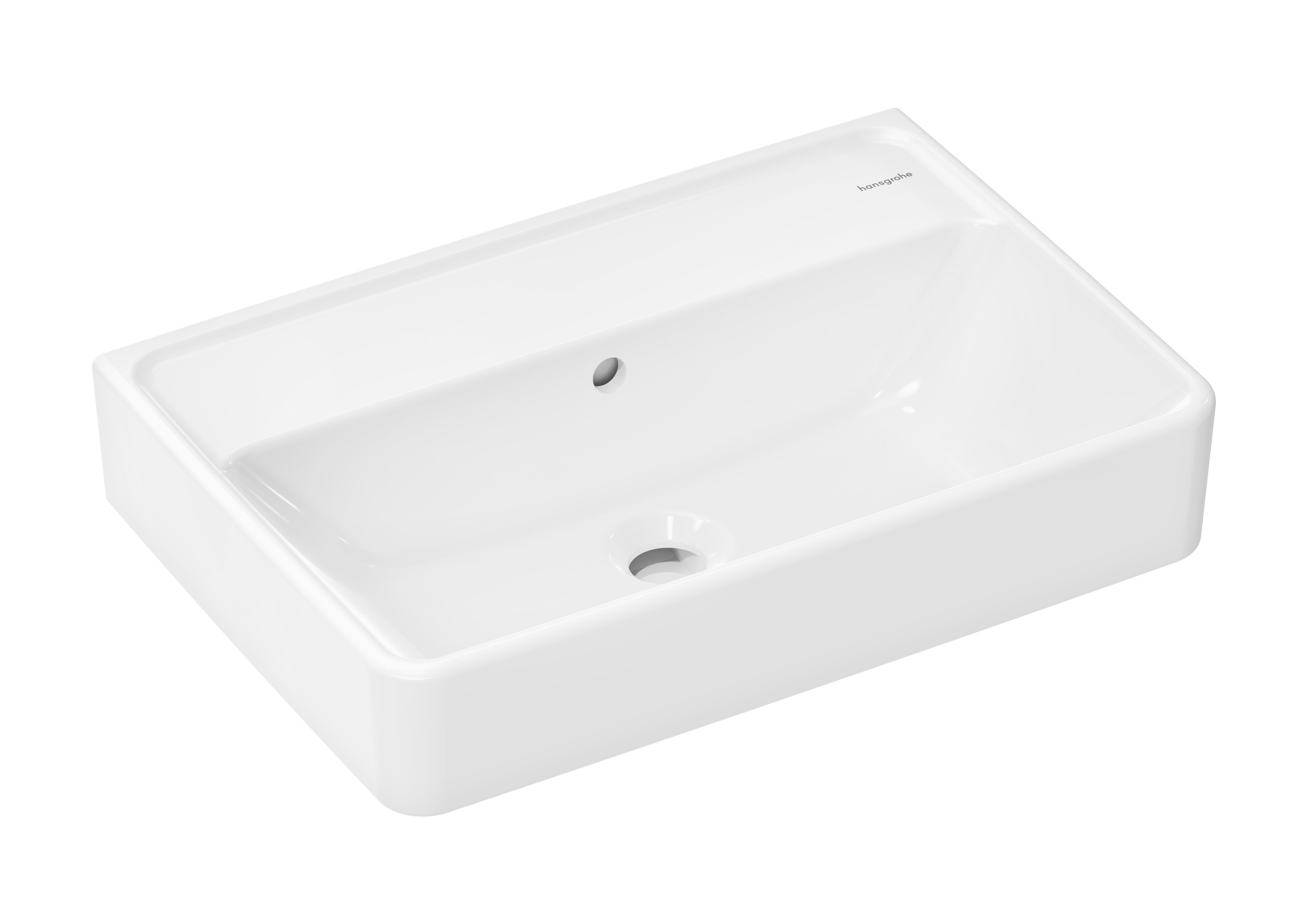 Hansgrohe Xanuia Q umývadlo 55x37 cm obdĺžnik klasické umývadlo biela 60210450