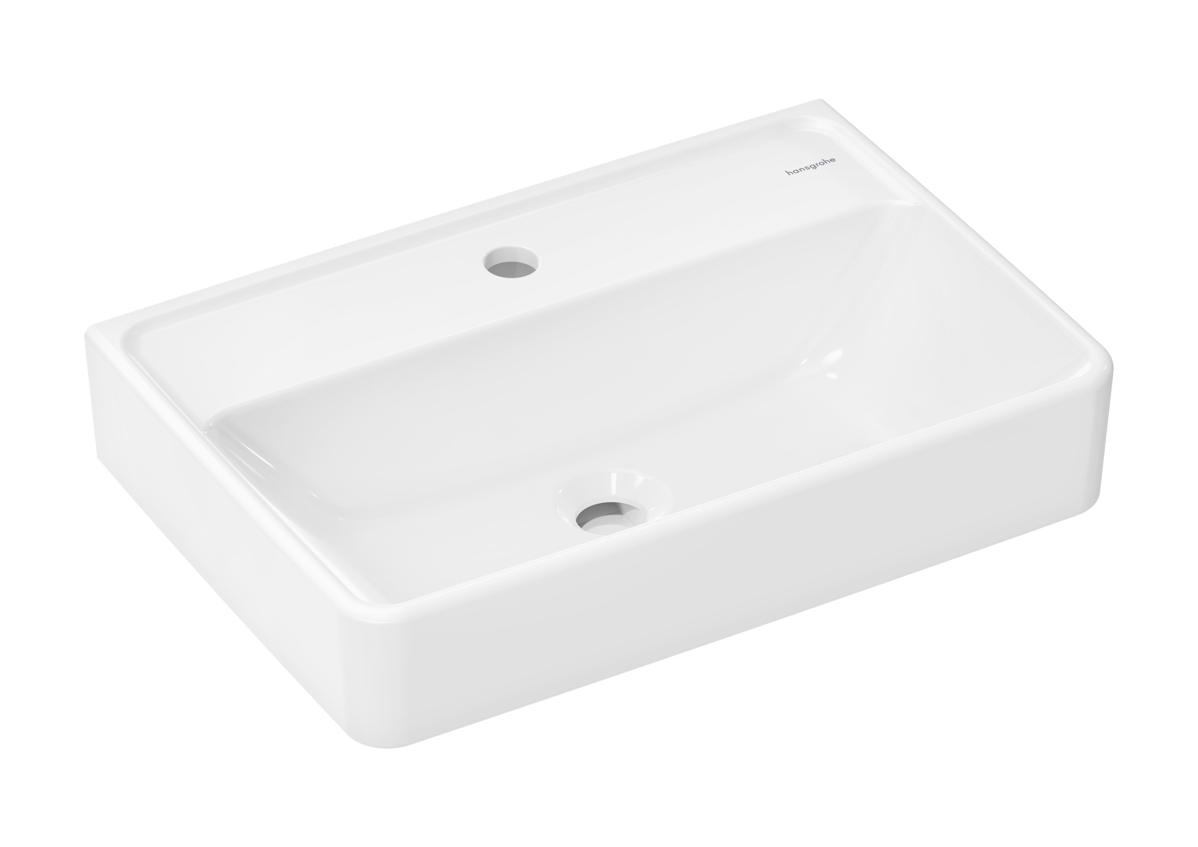 Hansgrohe Xanuia Q umývadlo 55x37 cm obdĺžnik klasické umývadlo biela 61122450