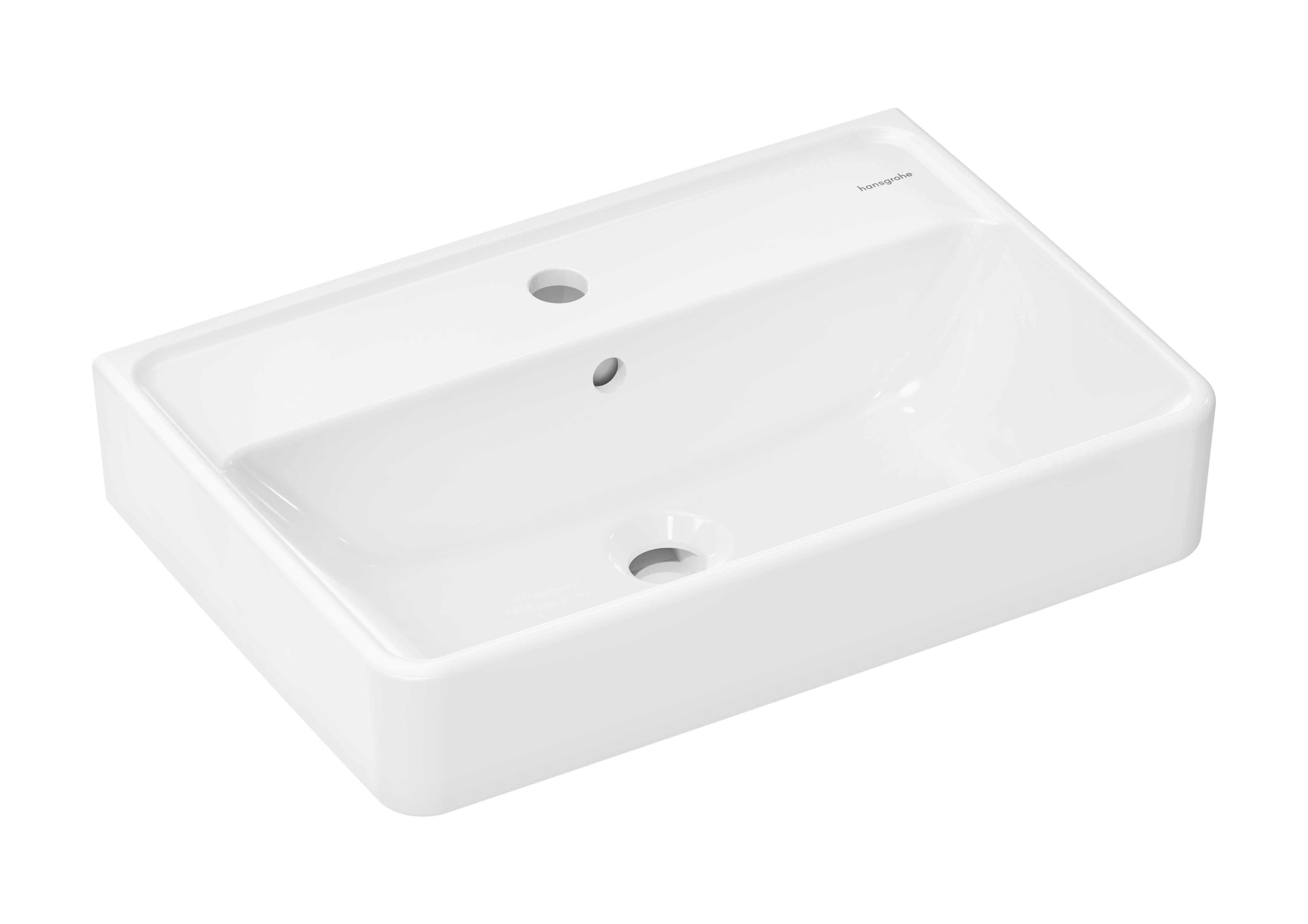 Hansgrohe Xanuia Q umývadlo 55x37 cm obdĺžnik klasické umývadlo biela 61120450