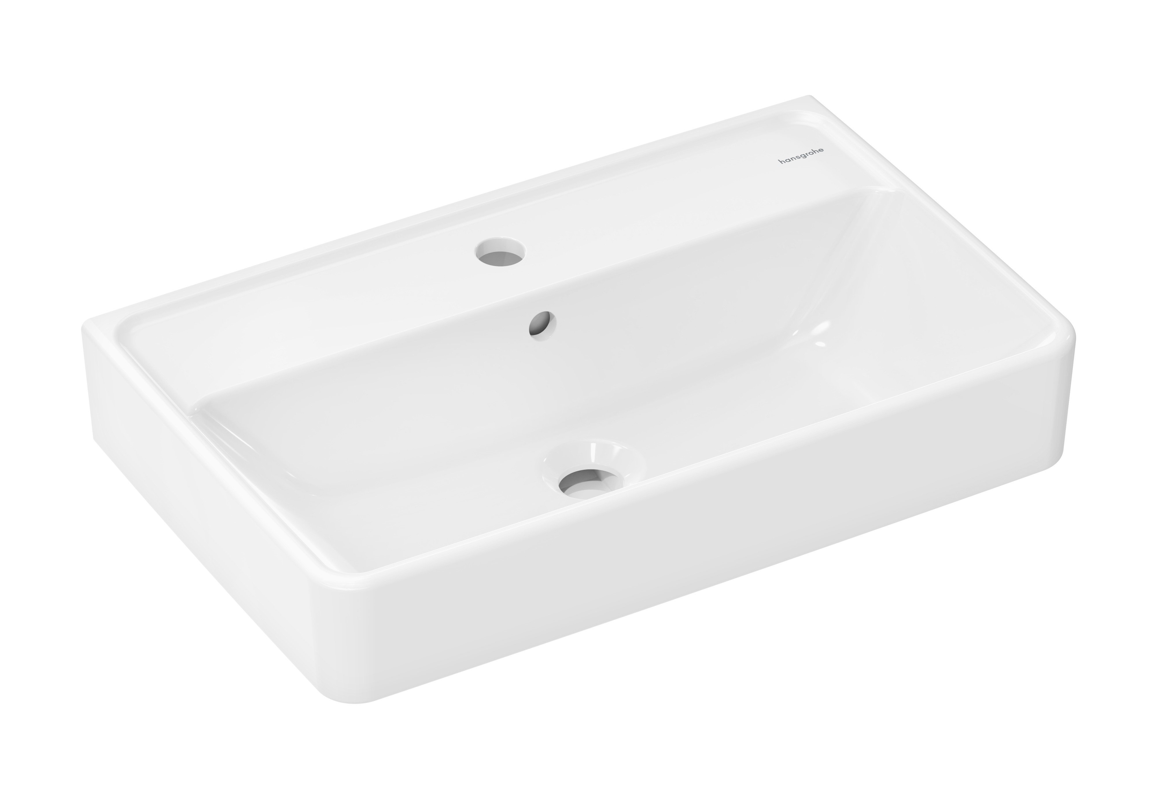 Hansgrohe Xanuia Q umývadlo 60x37 cm obdĺžnik klasické umývadlo biela 61124450