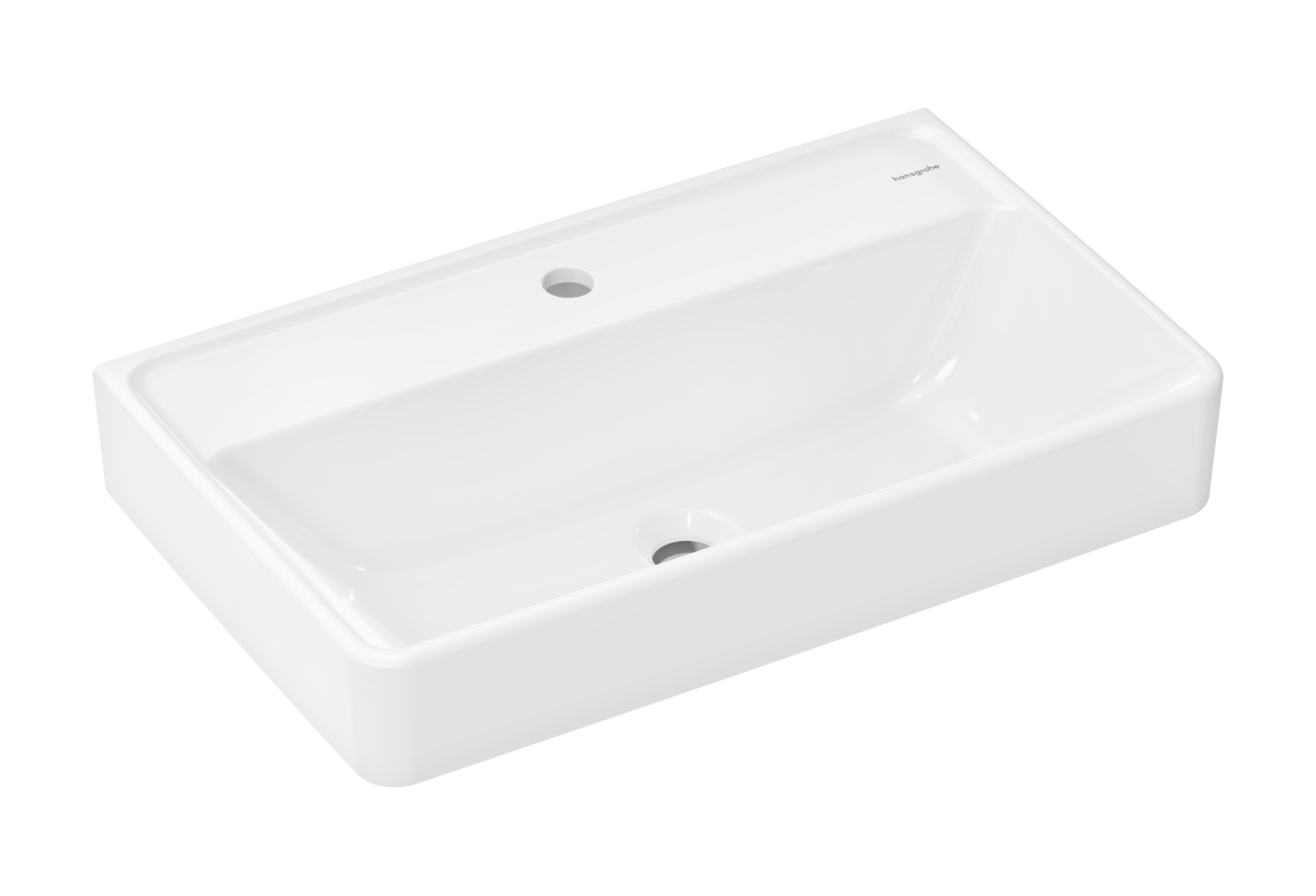 Hansgrohe Xanuia Q umývadlo 65x39 cm obdĺžnik klasické umývadlo biela 60219450