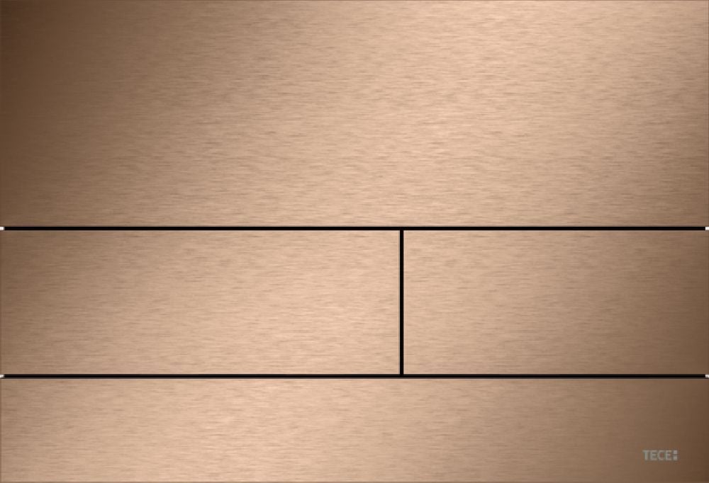 Tece Square splachovacie tlačidlo do toalety zlatá 9240848