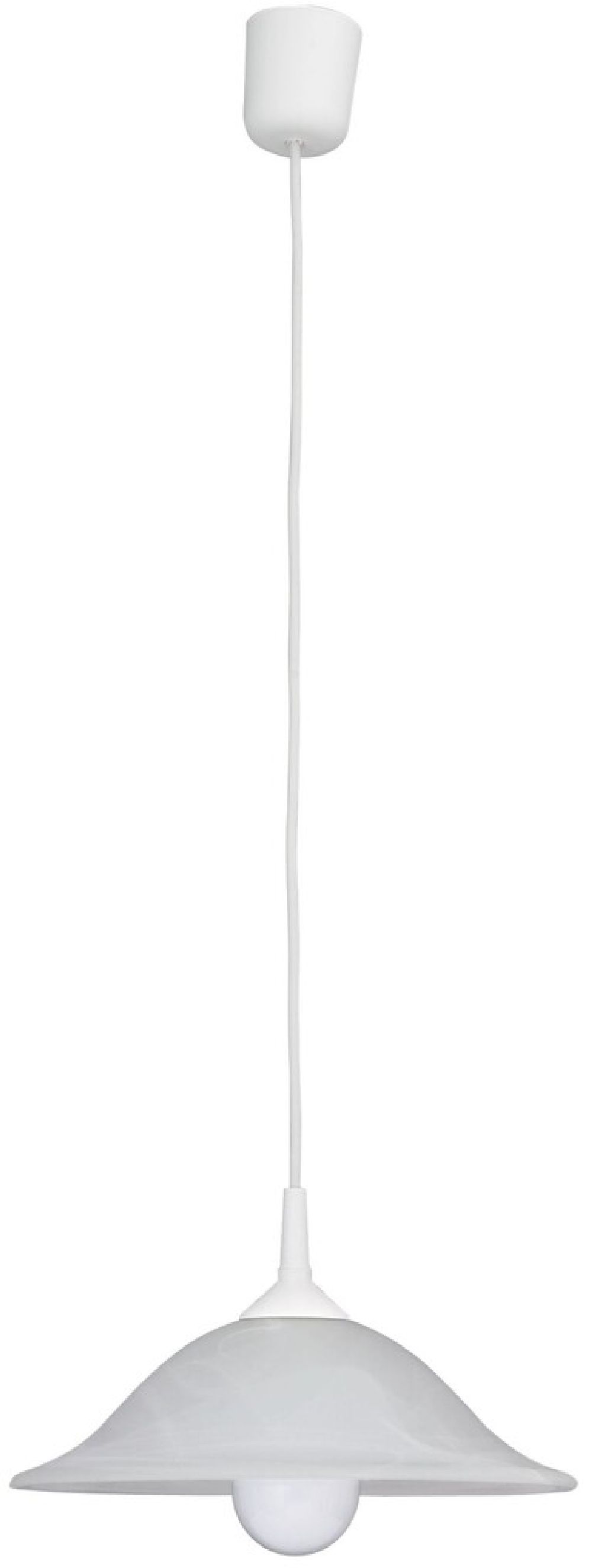 Rabalux Alabastro závesné svietidlo 1x60 W biela 3905