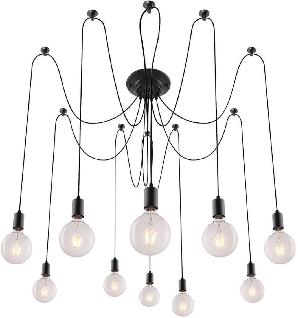 Rabalux Caspar závesné svietidlo x60 W čierna 2224