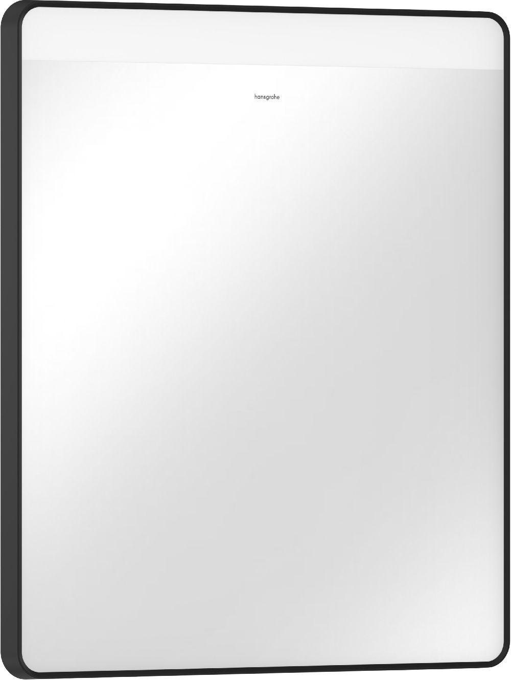 Hansgrohe Xarita Lite Q zrkadlo 60x70 cm odĺžnikový s osvetlením čierna 54957670
