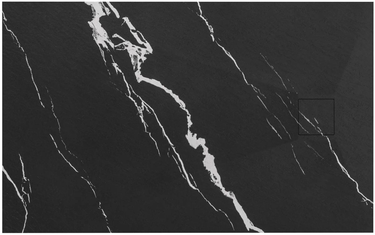 Rea Bazalt Carrara Black obdĺžniková sprchová vanička 80x100 cm čierna REA-K7007