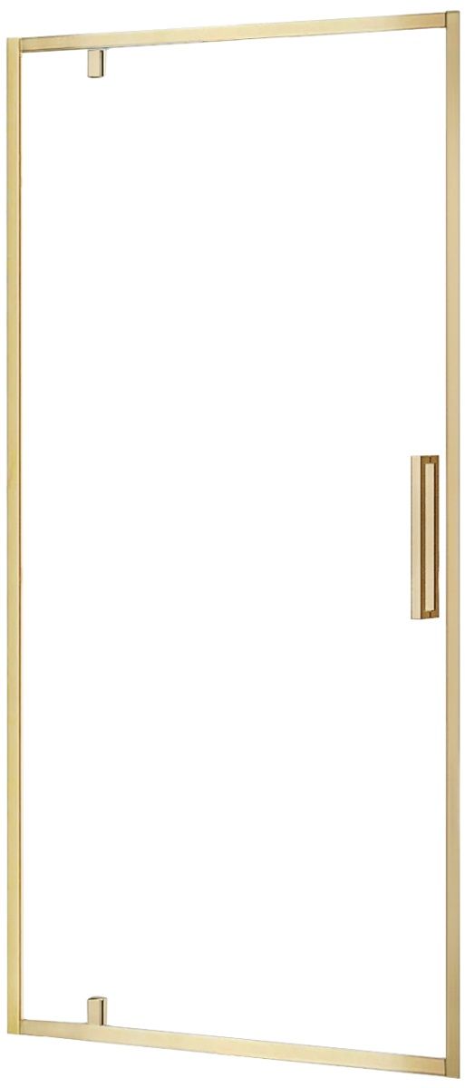 Rea Rapid Swing sprchové dvere 100 cm výklopné zlatá brúsená/priehľadné sklo REA-K2503