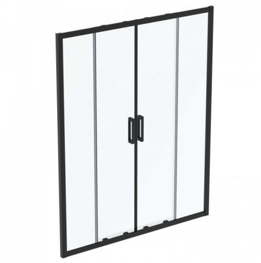 Ideal Standard Connect 2 sprchové dvere 160 cm výklopné čierna matná/priehľadné sklo K9282V3