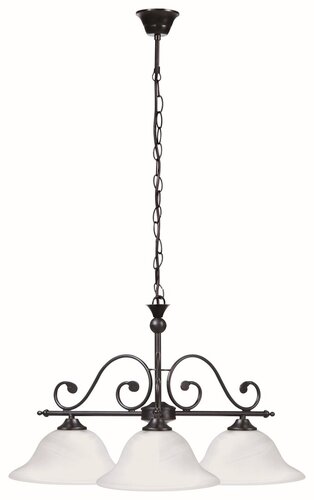 Rabalux Dorothea závesné svietidlo 3x60 W biela-čierna 7773