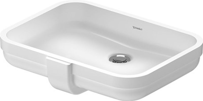 Duravit Soleil by Starck umývadlo 52.5x40.5 cm obdĺžnik podpultové umývadlo biela 03974900601