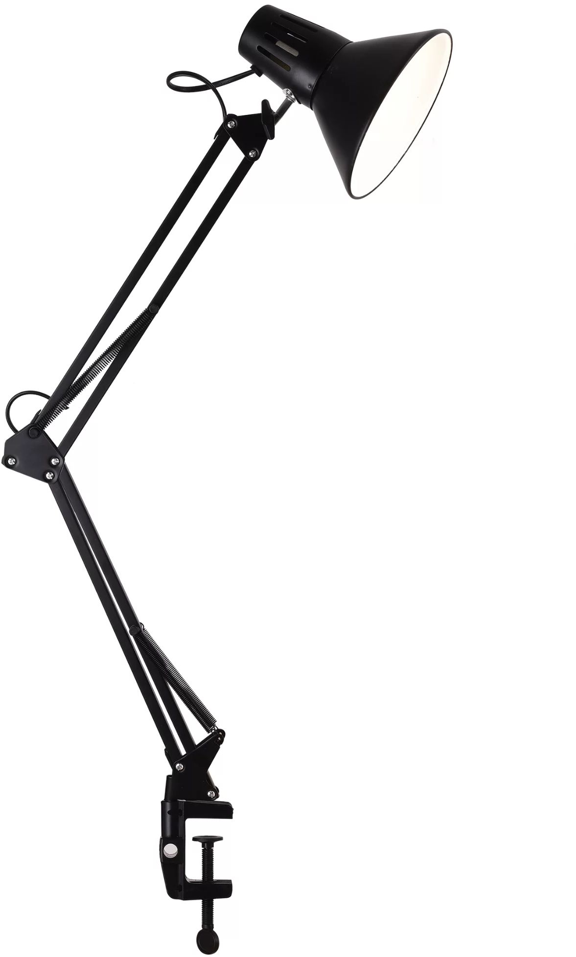 Goldlux Worker stolová lampa 1x10 W čierna 325150