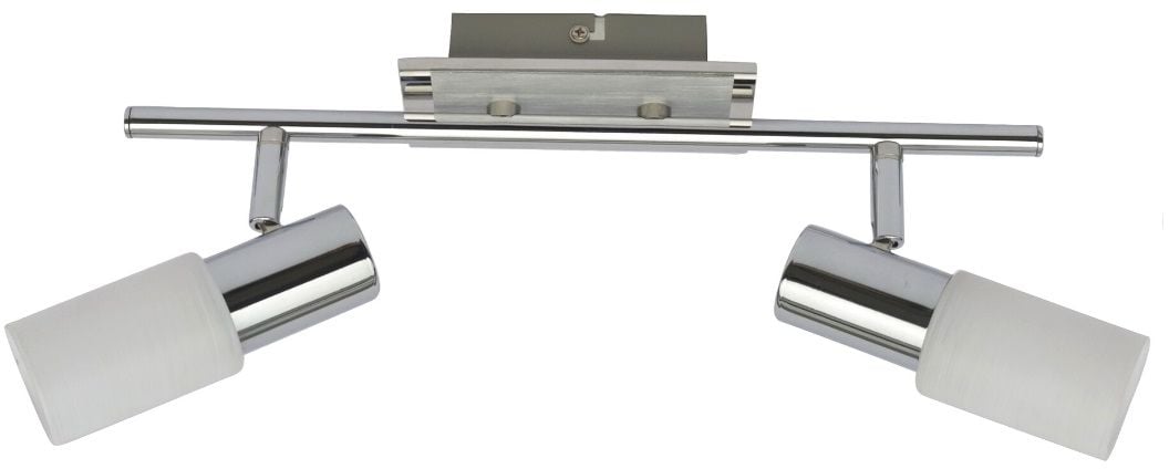 Rabalux Logan stropné svietidlo 2x40 W biela-chrómová 6097