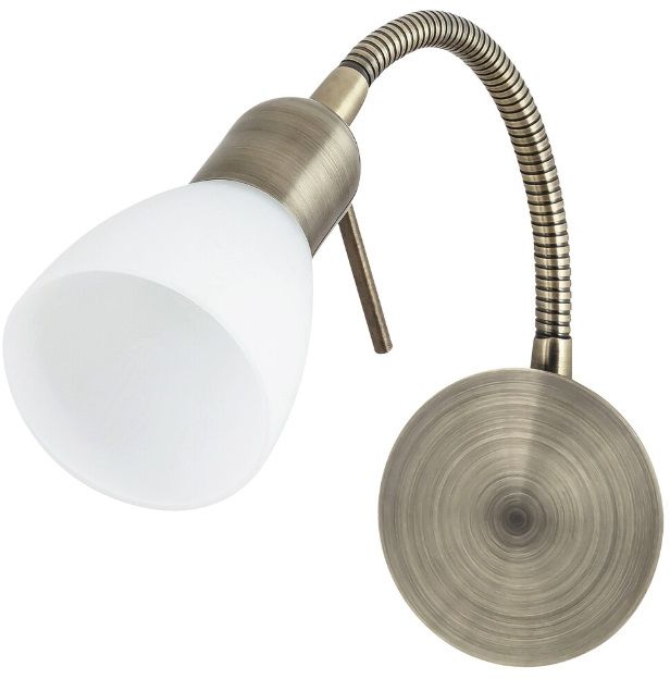 Rabalux Soma nástenná lampa 1x40 W biela-hnedá 6320