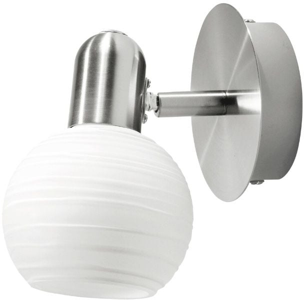 Rabalux Aurel nástenná lampa 1x40 W biela-chrómová-saténová 6341