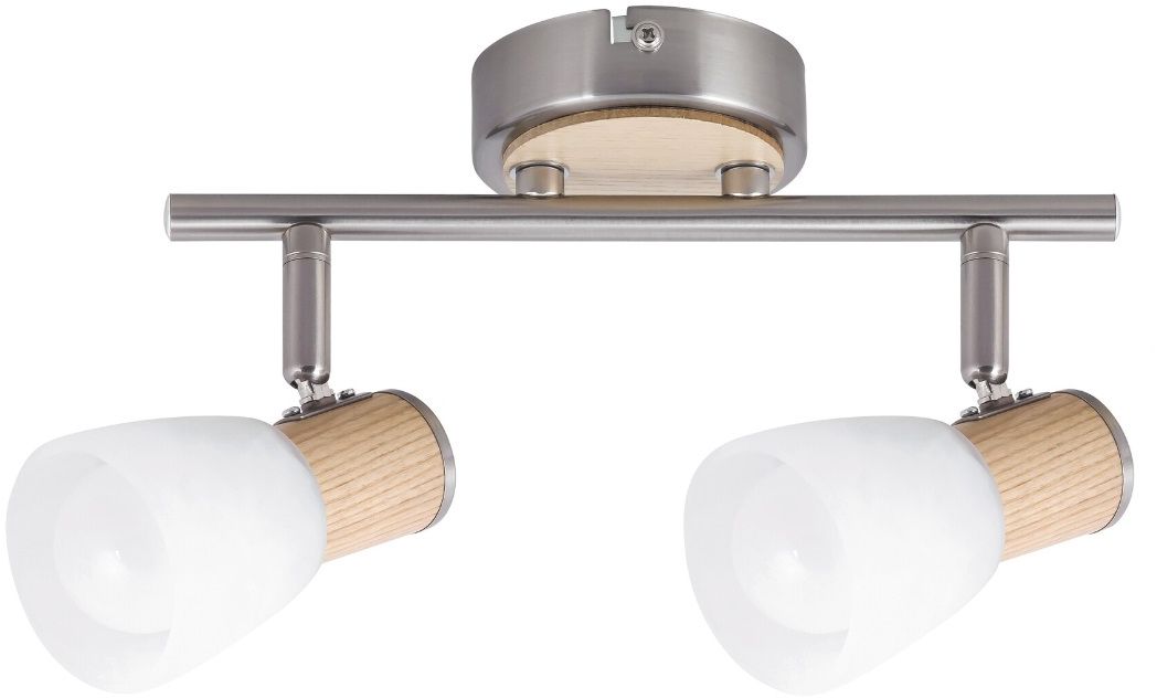 Rabalux Gavin stropné svietidlo 2x40 W biela-chrómová-saténová 6487